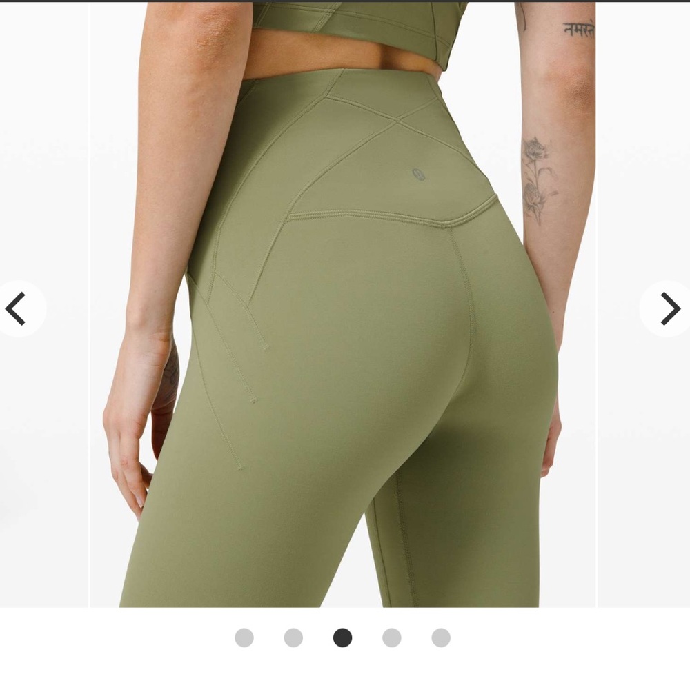 Lululemon Nulu Fold High-Rise Yoga Tight 25” in Rosemary Green - Picture 4 of 10